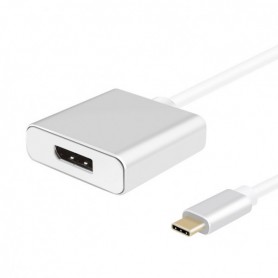  Câble adaptateur USB 3.1 Type-C™ / DisplayPort 1.2 Bu, Premium Argent