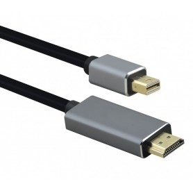  Câble de raccordement Mini DisplayPort St./HDMI St, Premium 4K, 2 m, noir