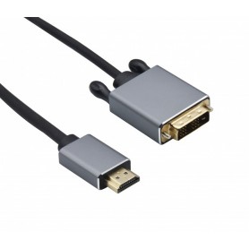  Câble de raccordement HDMI mâle/DVI Premium 4K Noir 1 m