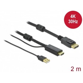 Dellock HDMI à Displayport Kabel 4K 30 Hz 2 m