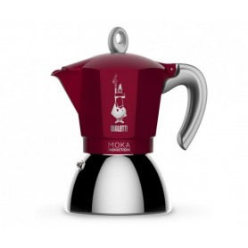 Cafetière italienne moka induction 2 tasses rouge