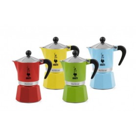 BIALETTI Cafetière italienne 6 Tasses Rainbow Bleu