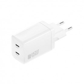 4SMART'S CHARGER PDPLUG DUAL 45W GAN 2C WHITE