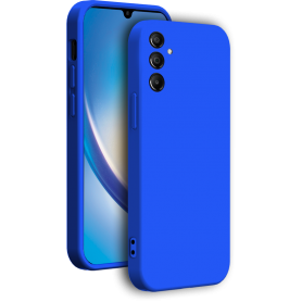 Coque silicone + Dragonne Galaxy A34 5G bleu