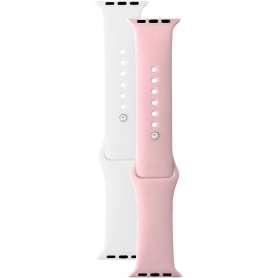 Pack de 2 bracelets Apple Watch beige/rose 38/40