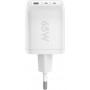 Chargeur Rapide Multiport USB-C™ PD Nano (65 W), blanc blanc