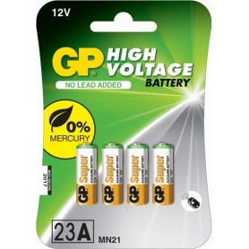 1x4 GP Alkaline 23A / MN21 12 V