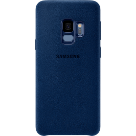 Coque en Alcantara G S9 Bleu