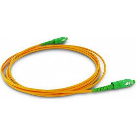 Câble fibre optique monomode 2 m orange vert