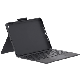 Logitech Combo Touch pour iPad (7e, 8e et 9e générations), Étui avec pavé tactile de précision, Clavier Allemand QWERTZ - Noir