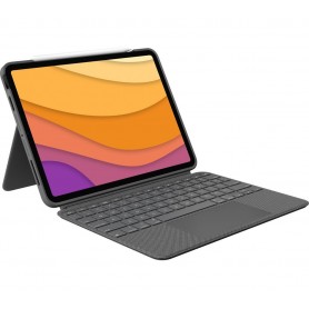 Logitech Folio Touch étui clavier pour iPad Air 4e/5e gén, 2020/2022, Clavier Allemand QWERTZ - Gris