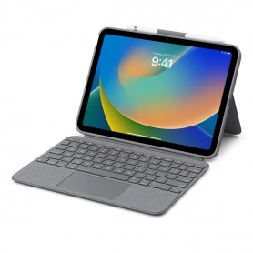 Logitech Combo Touch Étui clavier pour iPad détachable 10e génération - Grey - German Layout