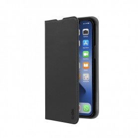 Wallet Lite Étui Portefeuille en polyuréthane pour iPhone SE 2022/SE 2020/8/7, Noir