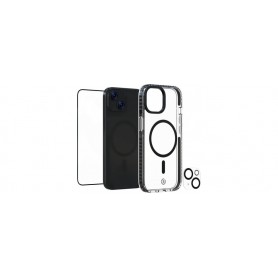 Impact Zero Coque de Téléphone Set 3en2compatible avec Apple iPhone 15 Plus, transparent