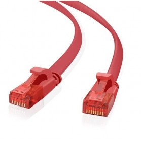  Câble patch ultra fin S/FTP Cat 6A Rouge 0,5 m