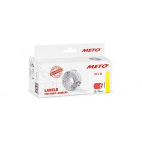 METO tiquette pour tiqueteuse, 22 x 12 mm, rouge