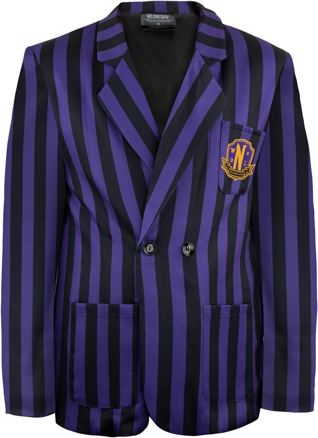 Alpexe France 559908 Wednesday veste Nevermore Academy Purple Striped Blazer L