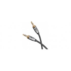  65272 Câble AUX stéréo audio de 3,5 mm 0,5 m/Câble jack pour écouteurs, autoradio, PC, tablette, câble de haut-parleur/connexion plaqué or