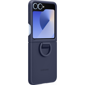 Coque silicone avec anneau G Z Flip 6 Bleu Nuit