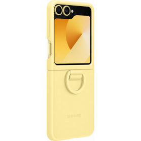 Coque silicone avec anneau G Z Flip 6 Jaune