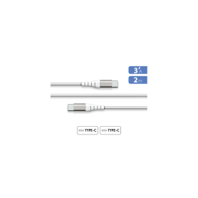 CBL Renforce C/C 2m 3A PD60W Blanc Recycle