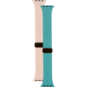 Pack 2 bracelets Apple Watch 42/44/45/49 bleu/beig