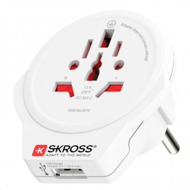 Adaptateur de voyage World to Europe/France + USB