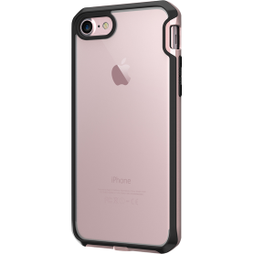 Coque rigide Itskins Venum transparente au contour rose pour iPhone 7/8