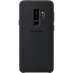 Coque rigide Samsung EF-XG965AB en Alcantara noire pour Galaxy S9+ G965