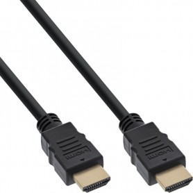 InLine® HDMI cable, HDMI High Speed with Ethernet, male / male, black, 10m