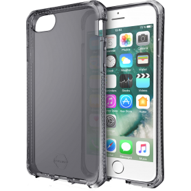 Coque semi-rigide Itskins Spectrum noire translucide pour iPhone 6/6S/7/8