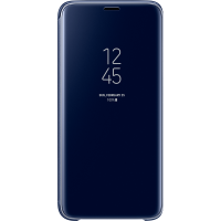 Etui à rabat Clear View Cover Samsung EF-ZG960CL bleu pour Galaxy S9 G960