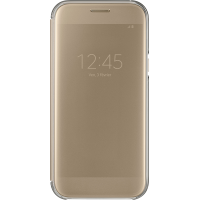 Etui à rabat Clear View Cover Samsung EF-ZA520CF doré pour Galaxy A5 A520 2017