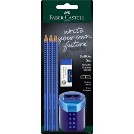 FABER-CASTELL Kit d\'criture RollOn, bleu