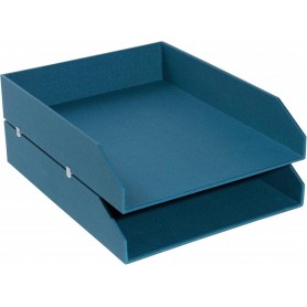 EXACOMPTA Set de corbeilles courrier Office by Me, bleu