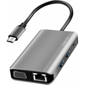 LogiLink Station d\'accueil USB 3.2 (Gen 1), USB-C, 7 ports