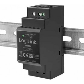 LogiLink Bloc d\'alimentation pour rail DIN, 36 W, 24 V, noir