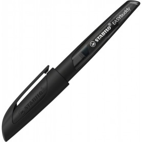 STABILO Stylo plume EASYbuddy M, droitier, noir/noir