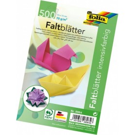 folia Feuille plier Origami Basic Mix, 100 x 150 mm