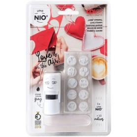 COLOP Kit tampon motif \"LITTLE NIO\" amour, blanc