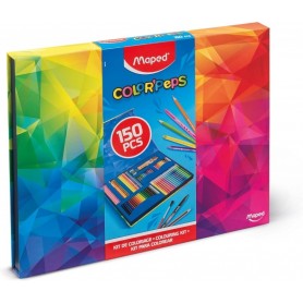 Maped Kit de dessin COLOR\'PEPS, 150 pices, bote carton