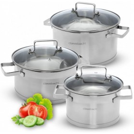 classbach Set de casseroles C-KTS 4015, 6 pices, acier