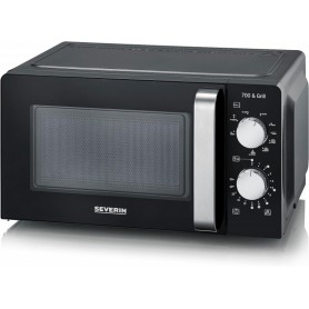 SEVERIN Micro-ondes MW 7781, fonction grill, noir/argent