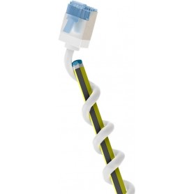 CAT 6A Câble Patch Ultra-Flexible, Slim, U/FTP, blancfiches extra-courtes, conducteur en cuivre pur (CU), LSZH, gaine TPE, AWG 32