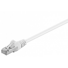 CAT 5e Câble Patch, SF/UTP, blanc, 7,5 mconducteur en aluminium plaqué cuivre (CCA)