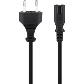 Câble de Raccordement avec Europlug, 1,3 m, noirEuroplug (type C, CEE 7/16) prise C7