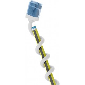 CAT 6A Câble Patch Ultra-Flexible, Slim, U/UTP, blancfiches extra-courtes, conducteur en cuivre pur (CU), LSZH, gaine TPE, AWG 32