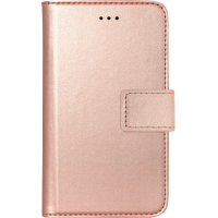 Etui folio universel rose métal taille S