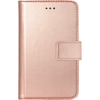 Etui folio universel rose métal taille XS