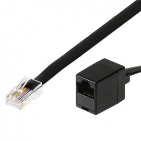 telephone cable 6 m Black